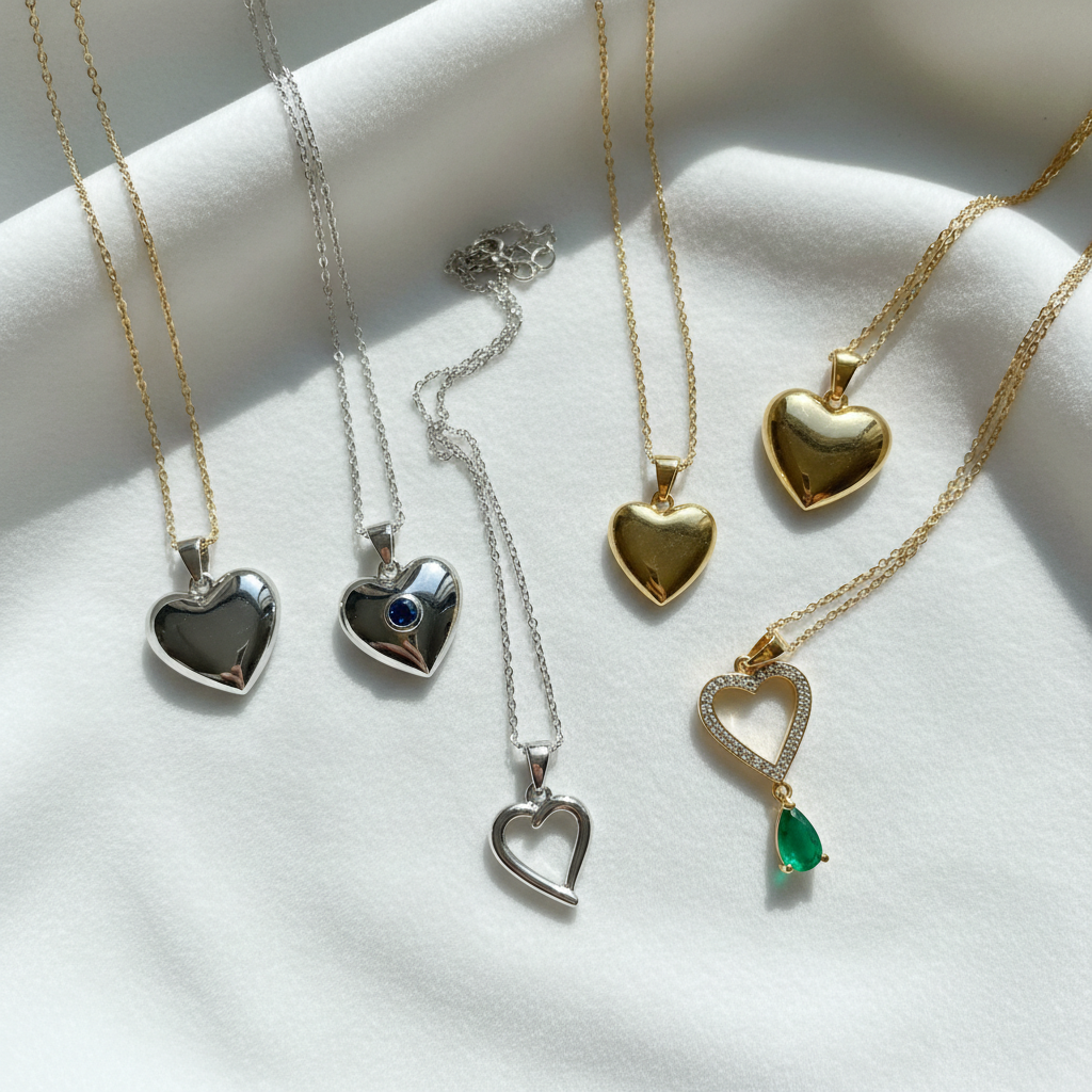 Heart pendant necklaces 