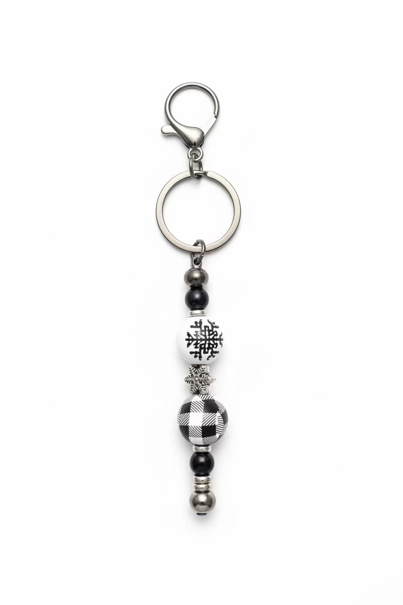 Handmade Beaded Bar Keyring