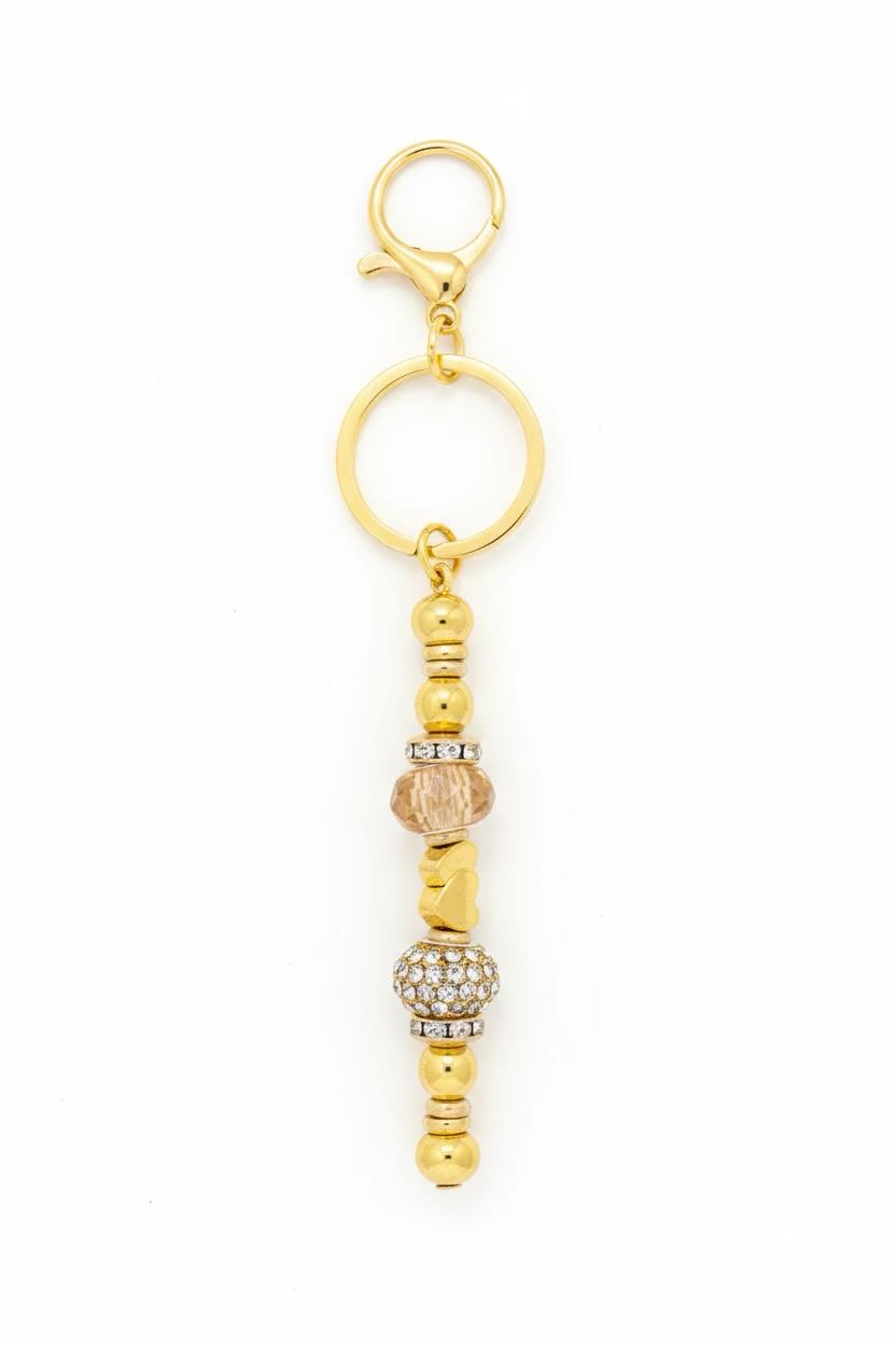 Handmade Beaded Bar Keyring