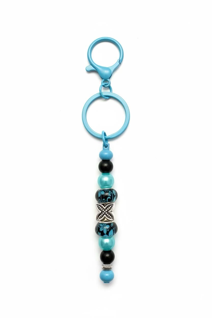Handmade Beaded Bar Keyring