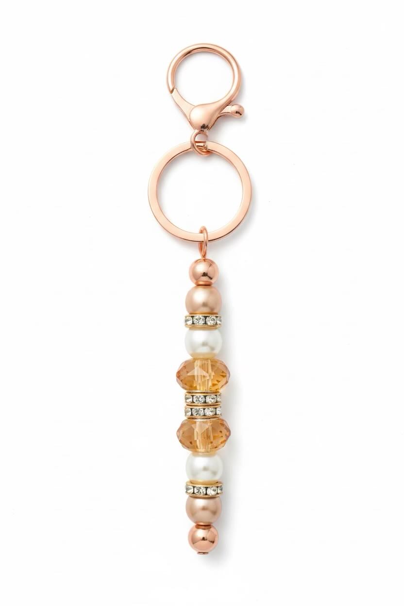 Handmade Beaded Bar Keyring