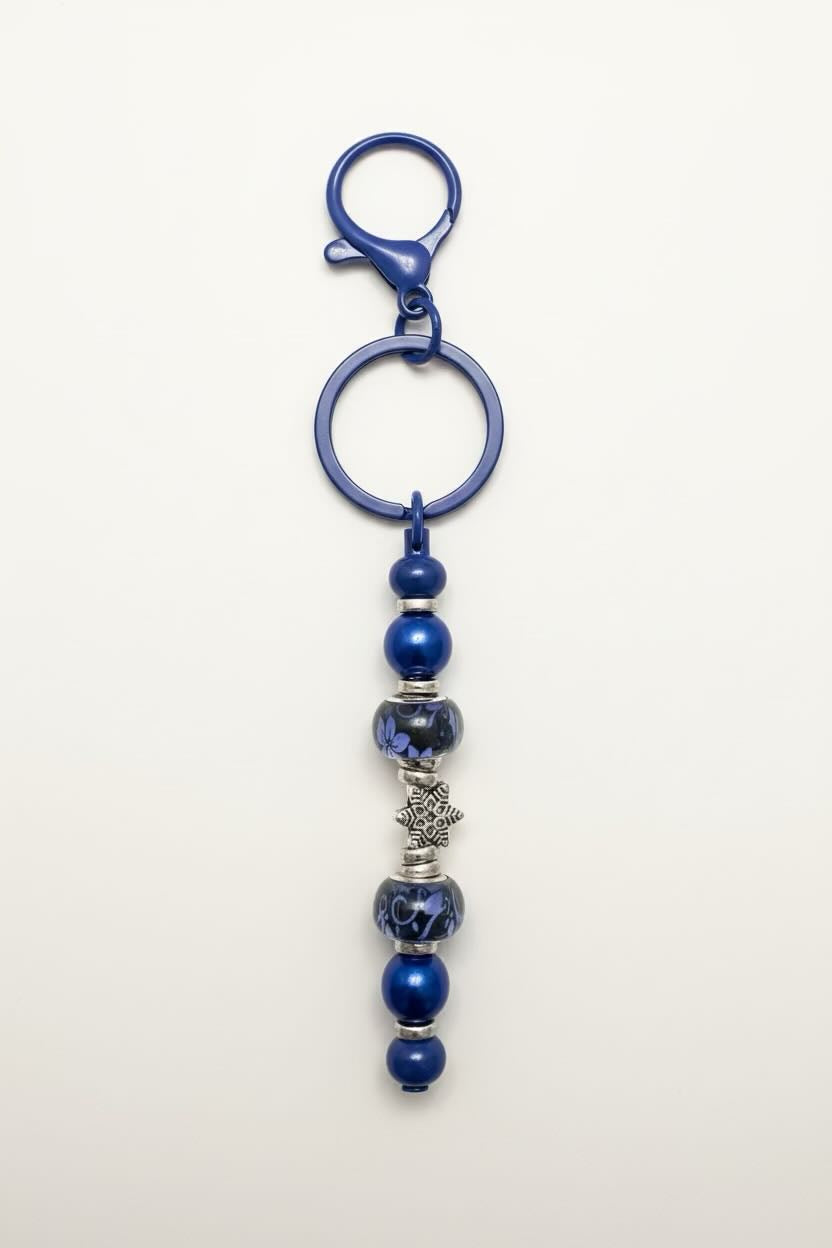 Handmade Beaded Bar Keyring