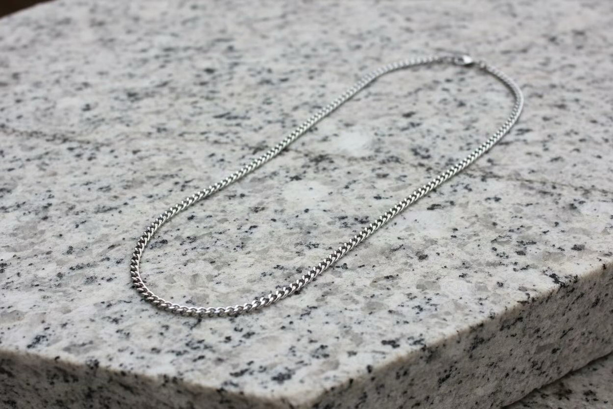 Men's Silver Chain Necklaces, 20 Styles